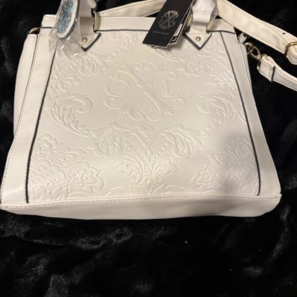 Christian LaCroix Faubourg Sain Honore Tote w/tags White - Picture 5 of 6